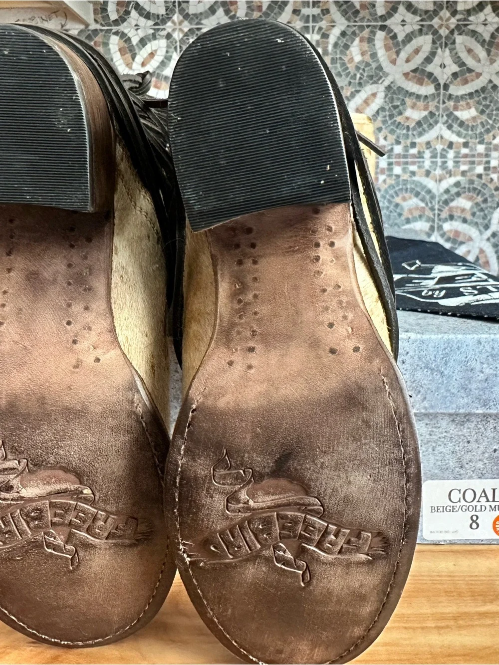 RARE Freebird by Steven Cream Cowhide Over-the-Knee Wrap Boots